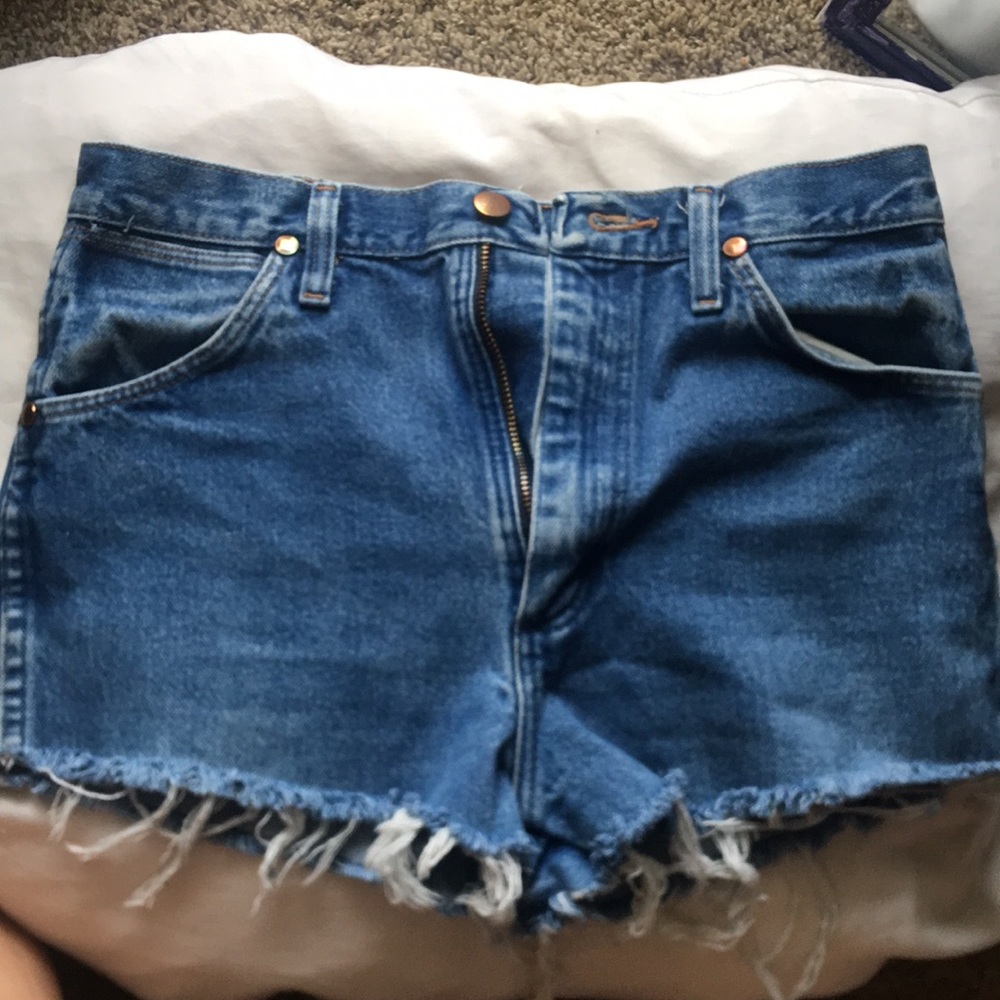 Vintage wrangler cutoffs high waisted